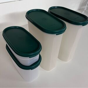 Tupperware Dark Green Storage Set